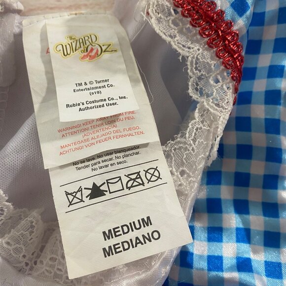 Rubies Costumes The Wizard Of Oz Dorothy Girls Gingham Costume - Medium - Picture 10 of 11